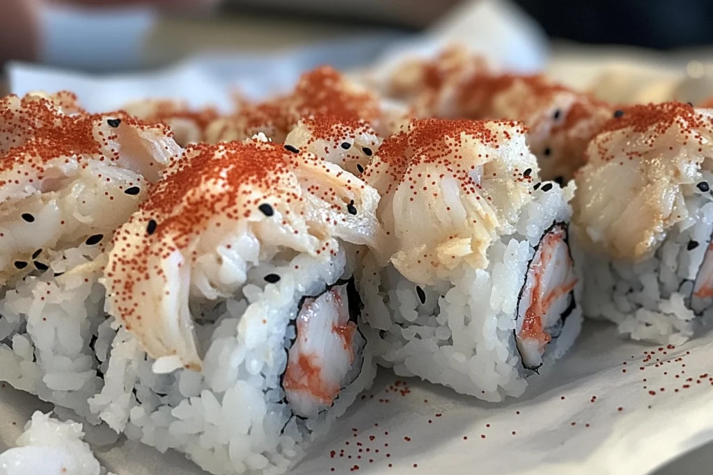 crab in sushi